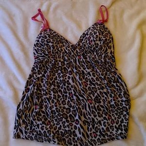 Leopard Print Y2K tank top XS